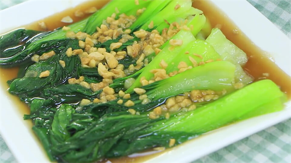 Cải Thìa Xào Tỏi Nấm Đông Cô