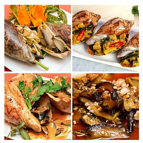 Ốc Giác Hấp Gừng