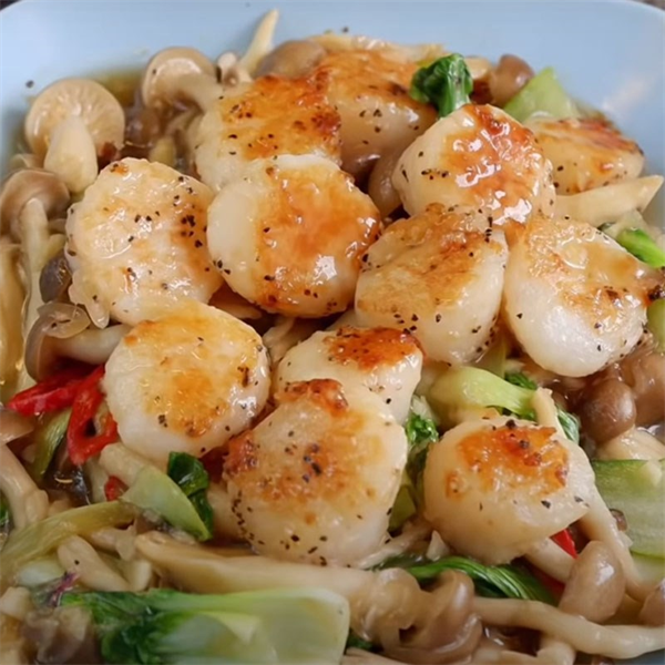 Cồi Sò Xào Lá Quế